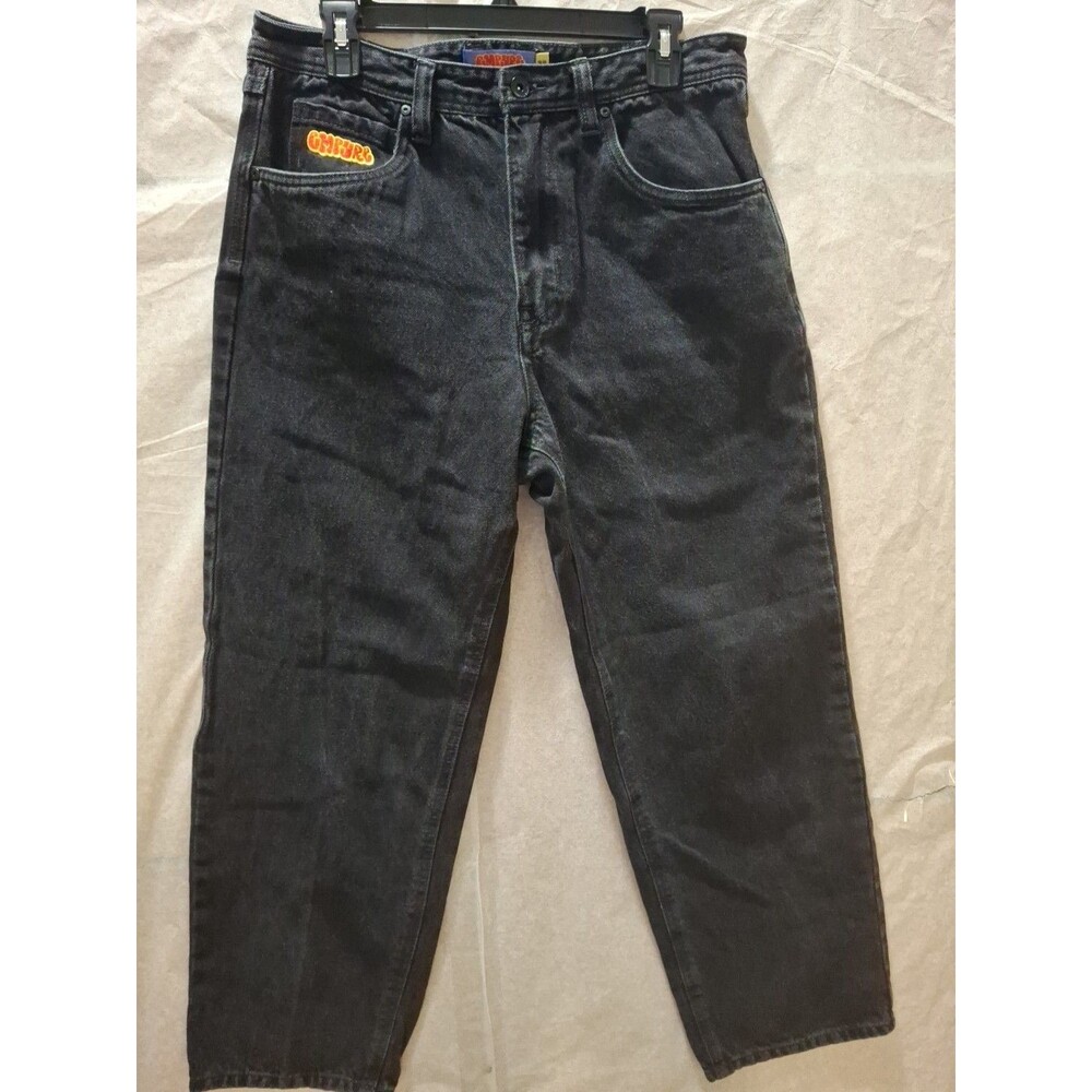 GMPURE Black Relaxed Jeans Men's High Waist Size 32